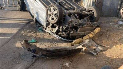 إصابة 8 أشخاص فى حادث تصادم 7 سيارات على صحراوى الإسكندرية