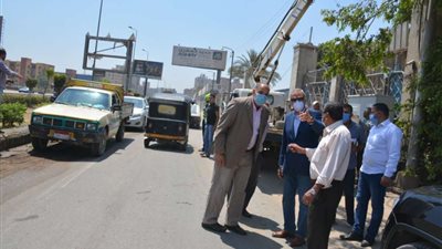 محافظ القليوبية يتفقد أعمال تشجير وتجميل مدخل مدينة قليوب