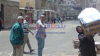 فض سوق الطيور فى حي ثان بالمحلة