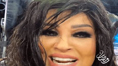 إفيهات كوميدية لـ فيفي عبده في كواليس حلقتها مع رامز جلال (فيديو)