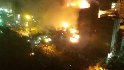 إصابة 3 عمال في حريق ميت نما بالقليوبية