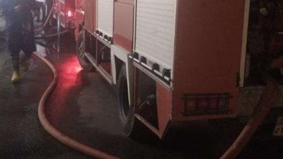 حريق هائل بالقرب من النادي الأهلي