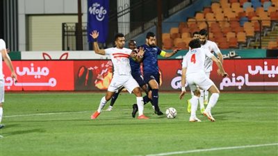 الزمالك يتقدم على بيراميدز في الشوط الأول  بهدفين نظيفين