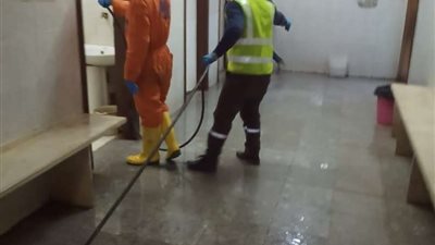 إجراءات مشددة بتعقيم قاعات 