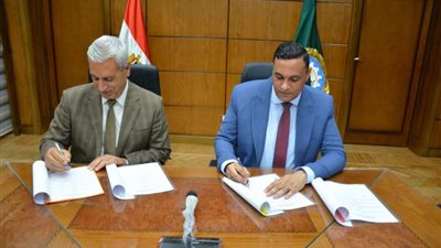 توقيع بروتوكول تنفيذ أعمال مشروع تجديد مياه الصرف الصحي بتقسيم 15 مايو بجمصه