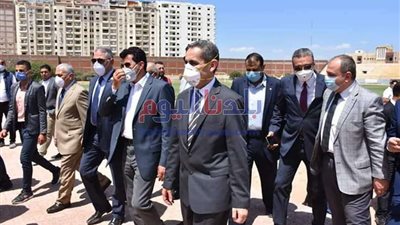 وزير الشباب والرياضة يتفقد استاد طنطا الرياضى