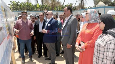 محافظ بني سويف يتفقد مستجدات تنفيذ محور الفشن الحر على النيل