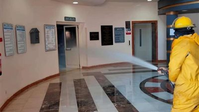 مواصلة تطهير وتعقيم كافة المنشآت الشرطية
