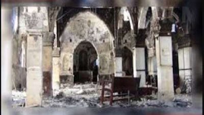 السيطرة على حريق محدود بدير السيدة العذراء مريم بدرنكة