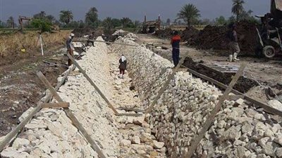 الانتهاء من تنفيذ أعمال تأهيل وتبطين 3 ترع بهندسة ري بني سويف