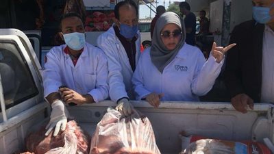 ضبط طن من اللحوم الفاسدة خلال حملة بالدقهلية