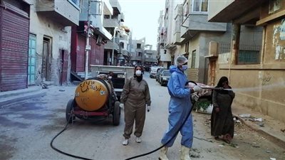 تعقيم وحدة ميت شهالة البيطرية بالمنوفية