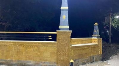 قرية بالقليوبية تحول كوبري إلى تحفة معمارية