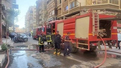 إصابة سيدتين بحروق وإختناق فى حريق حوش بسوهاج