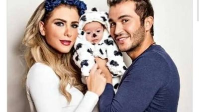 ترك طفل صغير.. شاهد صور مؤثرة جمعت جورج الراسي بإبنه الصغير