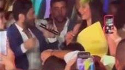 بالزغاريد.. تامر حسني يحرج رضوى الشربيني ويطلب منها هذا الطلب الغريب.. فيديو