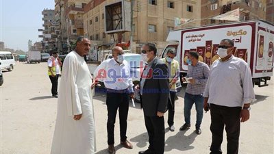 محافظ المنوفية يتابع أعمال إنشاء موقف الشهداء النموذجي المطور