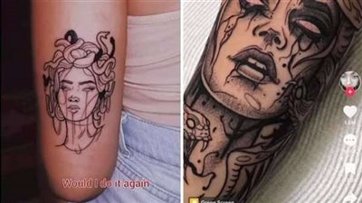 قصص تخلع القلوب .. ما حكاية وشم ميدوسا الذي اجتاج مواقع التواصل؟