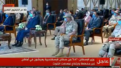 السيسي يتخذ الإجراءات الاحترازية أثناء افتتاحه مشروع بشاير الخير 3