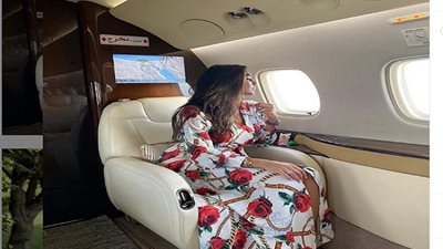 بالفيديو.. لقطات جديدة لـ ياسمين صبري من داخل طائرتها الخاصة