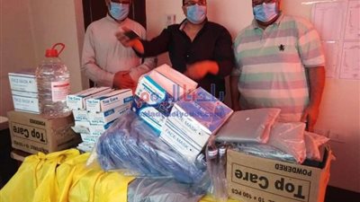 لجنة زكاة عمر بن عبدالعزيز تسلم صحة بني سويف مستلزمات طبية لمجابهة كورونا