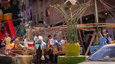 رغم كورونا.. الأطفال يحتفلون بعيد الفطر في المرج (صور)