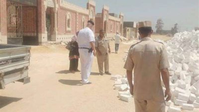إزالة 30 مقبرة تحت الإنشاء بأبو زعبل