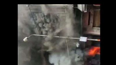 النيران تلتهم عقار بمنطقة محرم بك الإسكندرية