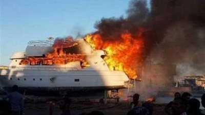 السيطرة على حريق داخل مركب نيلي بالجيزة