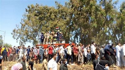 جنازة عسكرية لتشييع جثمان شهيد سيناء بمسقط رأسه بالدقهلية
