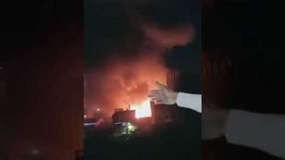 السيطرة على حريق هائل في بورسعيد