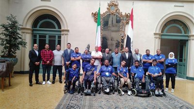 السفارة المصرية في روما تستضيف بعثة منتخب مصر للبوتشا
