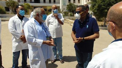 محافظ مطروح يتابع جاهزية مستشفيات المحافظة لمواجهة جائحة كورونا