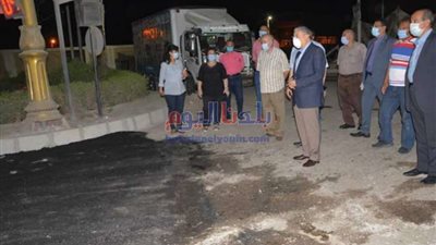 محافظ المنيا يتابع أعمال رصف شارعي سعد زغلول والحرية وتطوير ميدان المحطة