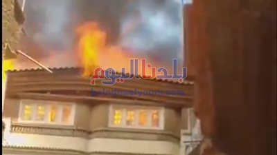 السيطرة على حريق في روف برج سكني بالمحلة