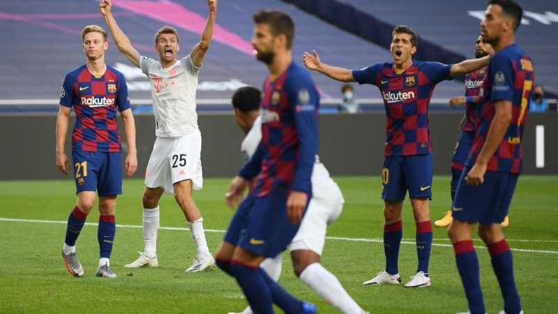 مباراة برشلونة وبايرن