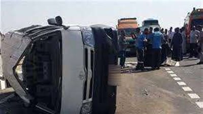 مصرع وإصابه 20 شخصًا فى حادث مروري بكفر الشيخ