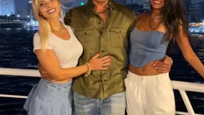 احتفال عمرو دياب بعيد ميلاد دينا بهجت.. صور