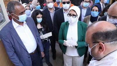 بالصور.. هالة زايد تتفقد مستشفى أبو قير النموذجي بالإسكندرية