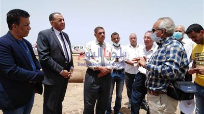 سكرتير عام شمال سيناء يتفقد منطقة آثار الفرما بالعريش