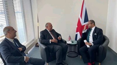 سامح شكرى يؤكد حرص القاهرة على زيادة الاستثمارات البريطانية فى السوق المصرى