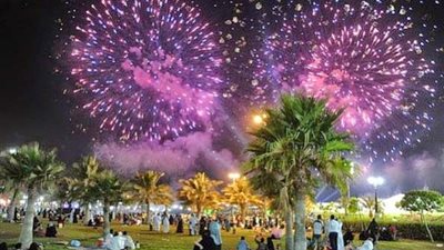 بالصور.. الألعاب النارية في اليوم الوطني السعودي 92 تشعل السوشيال ميديا