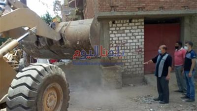 إزالة 50 حالة تعد متنوعة بقرى سمالوط بالمنيا