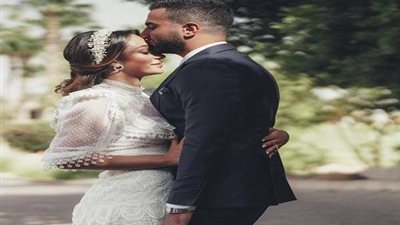 بالصور.. عقد قران محمد الشرنوبي على راندا رياض