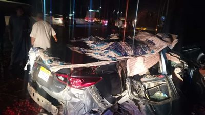 مغامر بأرواح البشر.. شاب متهور يتسبب فى وقوع حادث مروري بالسويس