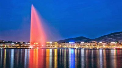 نافورة جنيف الشهيرة تعود للحياة من جديد بعد توقفها لأشهر بسبب كورونا