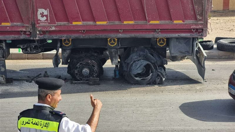 إنفجار إطار سيارة