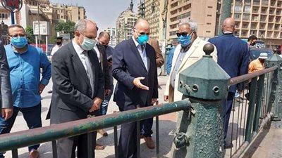 محافظ القاهرة يتفقد ميداني التحرير ورمسيس