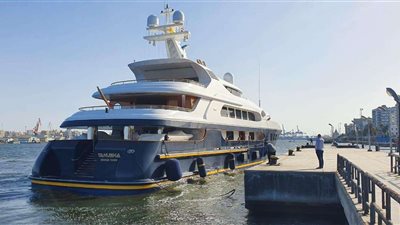 ميناء بورسعيد السياحي يستقبل اليخت الإنجليزي تانوشا TANUSHA