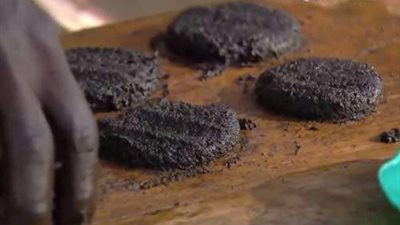 صدق او لاتصدق..  قبيلة بأفريقيا تصنع ألذ أنواع البرجر والفطائر من الذباب والناموس.. صور